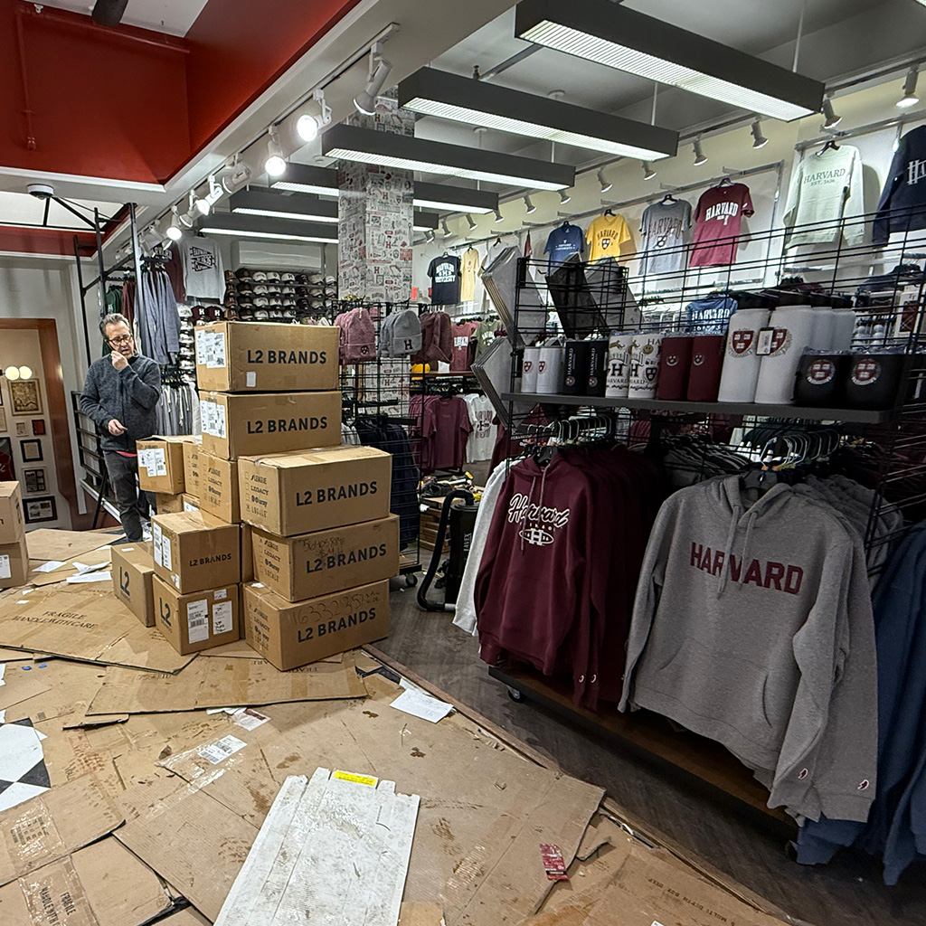 J. August reopens Friday in Harvard Square with its familiar university merch