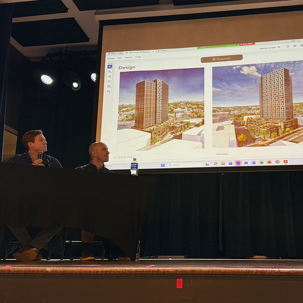 Copper Mill promises alternative designs within 30 days for its Davis Square tower proposal