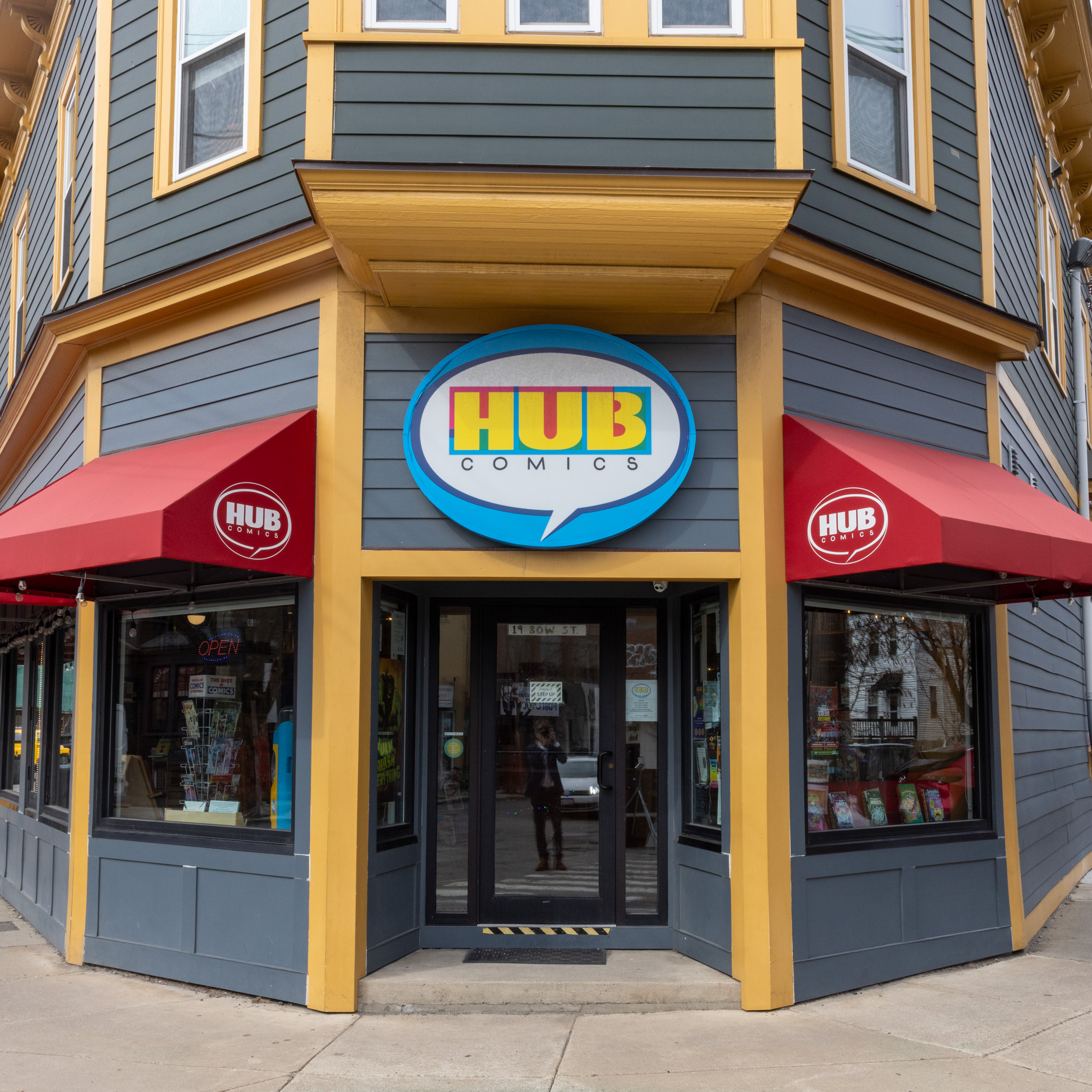 Hub Comics can be found at 19 Bow St, Somerville. (Photo: Carson Paradis)