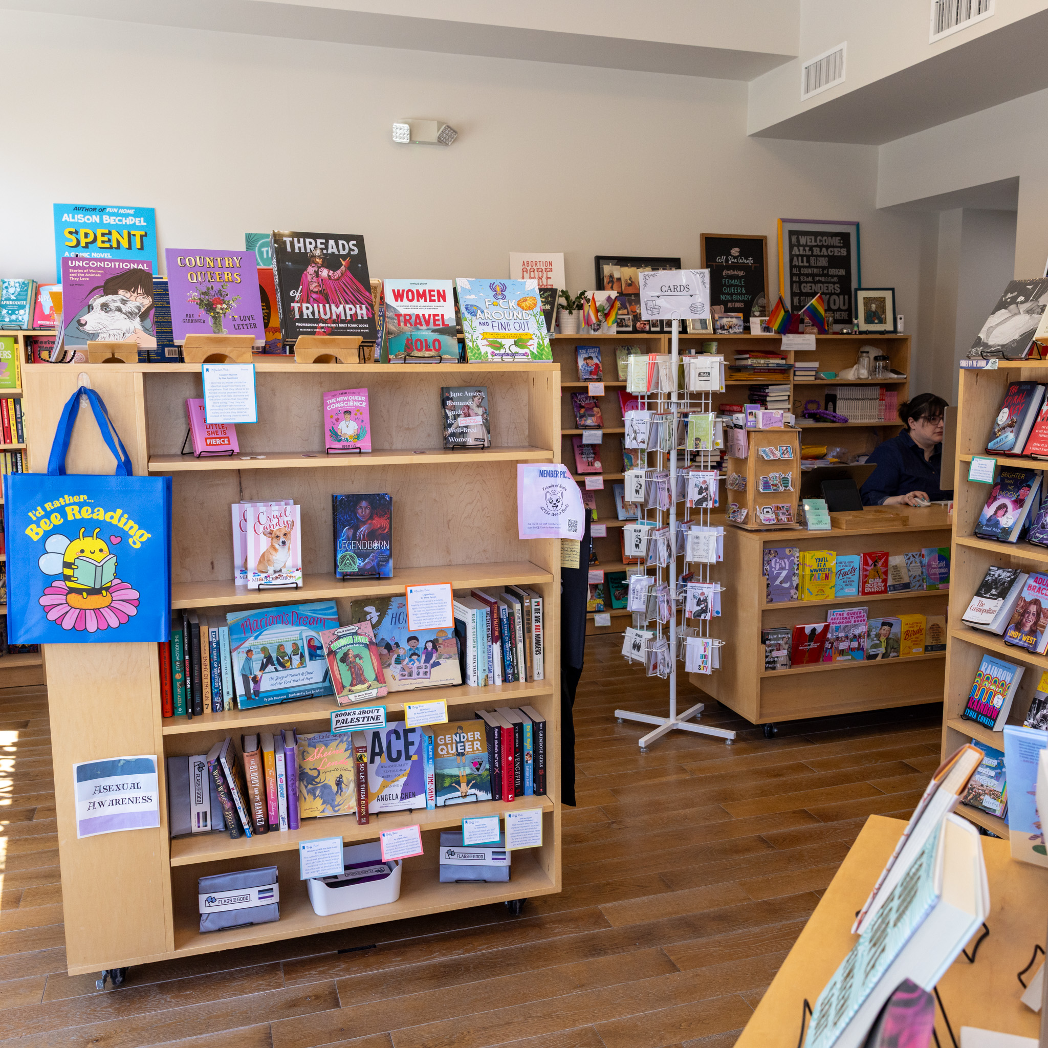 Interior at All She Wrote Books. (Photo: Carson Paradis)