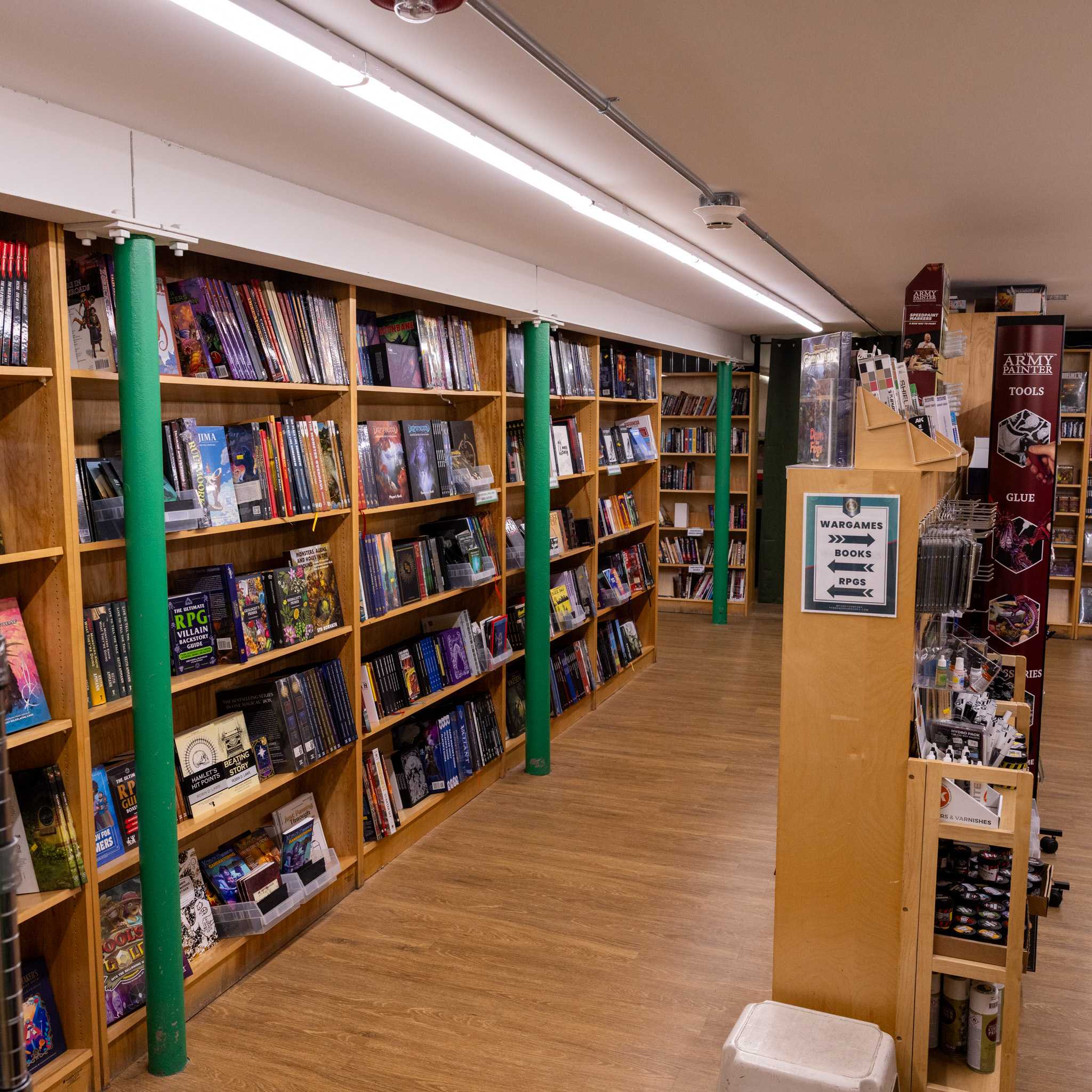One of the many rooms downstairs at Pandemonium. (Photo: Carson Paradis)