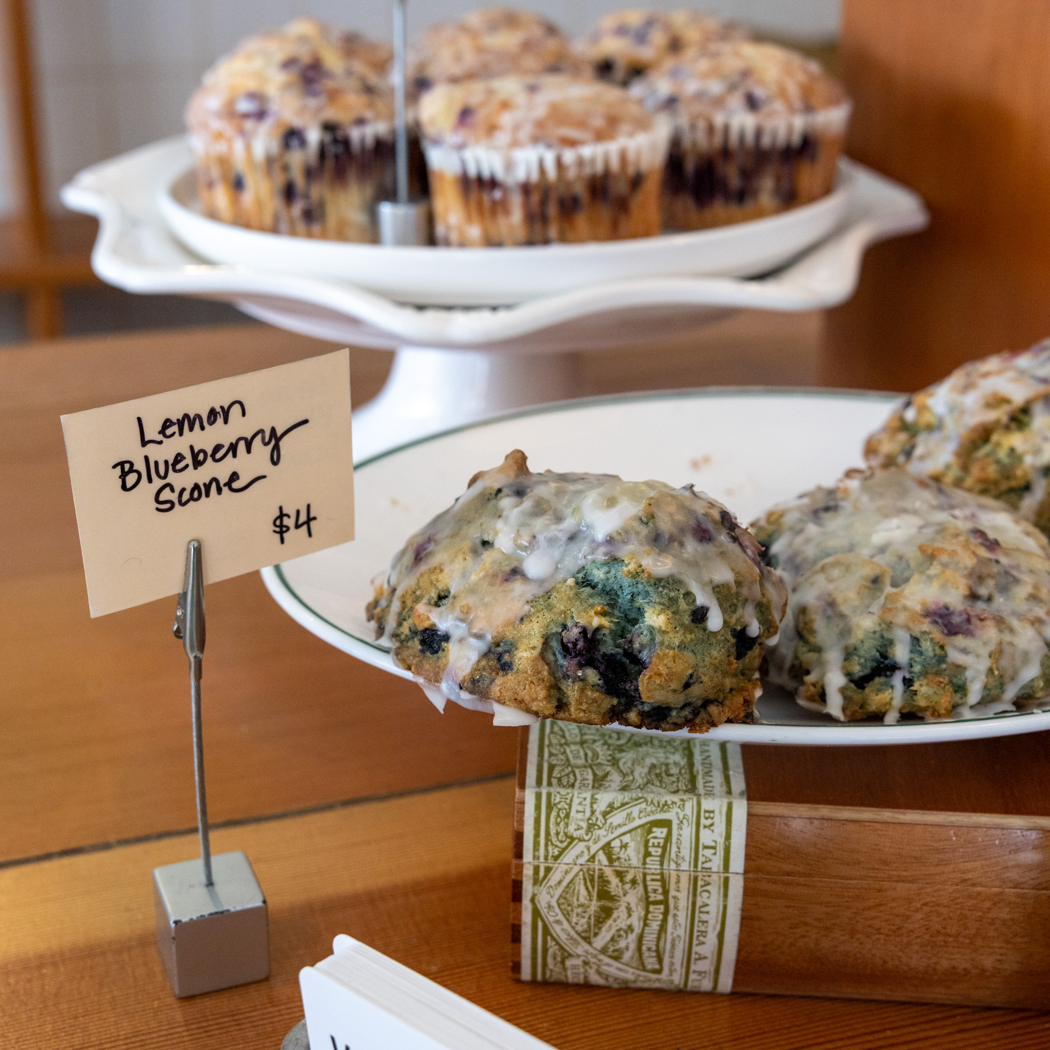 Lemon blueberry scone at Vinal Bakery