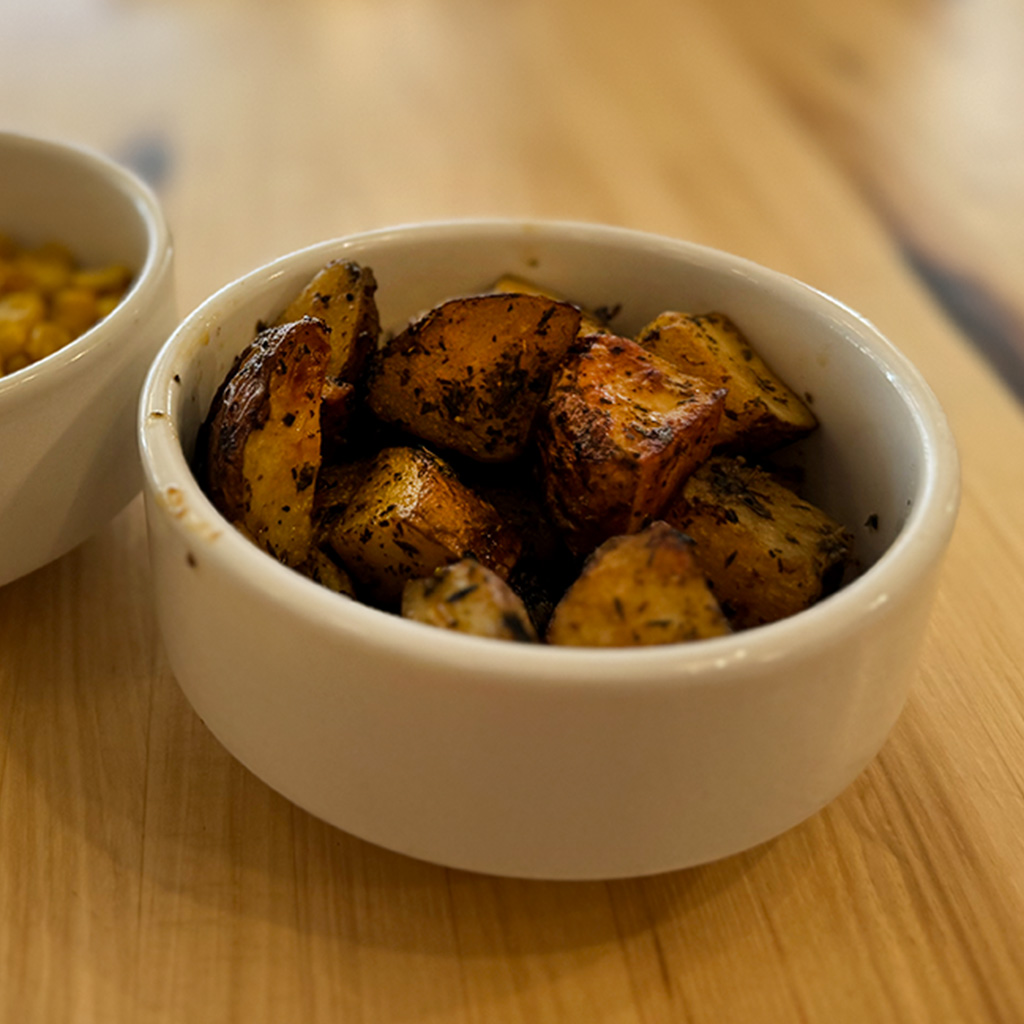 Herb roasted potatoes at Veggie Grill