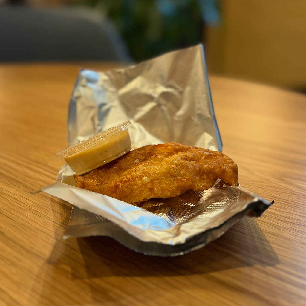 Shrimp hand pie at Chatty Patty