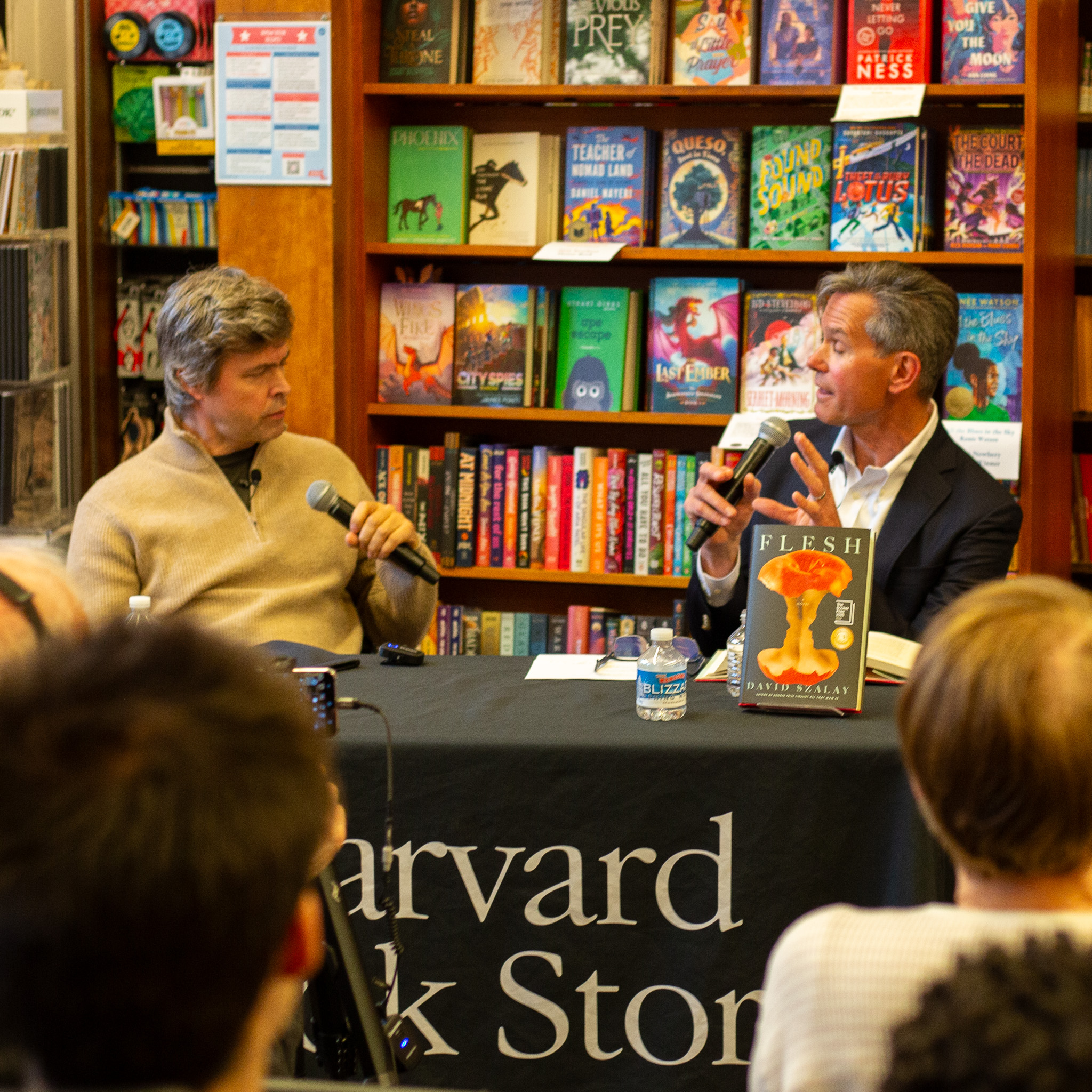 Author David Szalay in the flesh